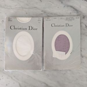 NEW Christian Dior Vintage Dot Stockings